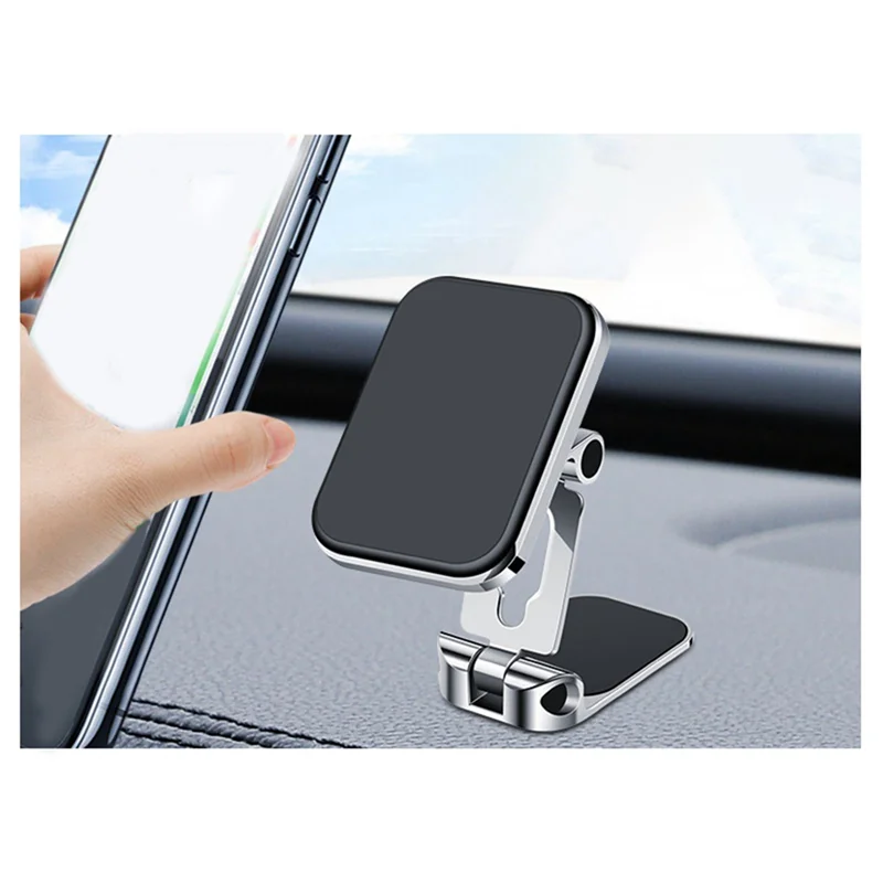 360 ° Вращающийся складной магнитный автомобильный держатель для телефона