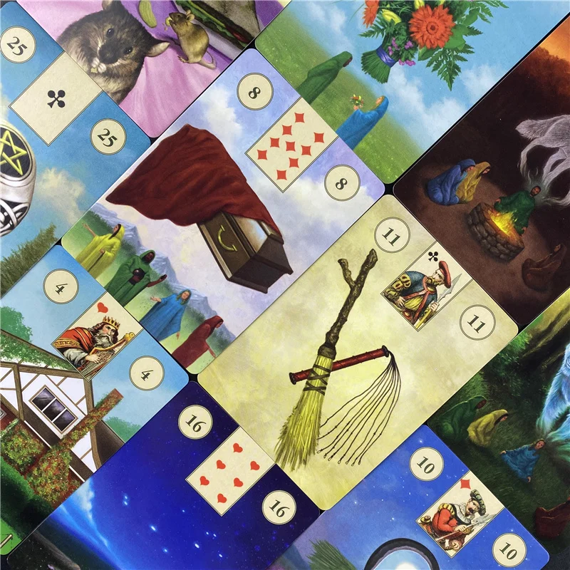 Новые языческие карты Lenormand Классические настольные игры на английском языке