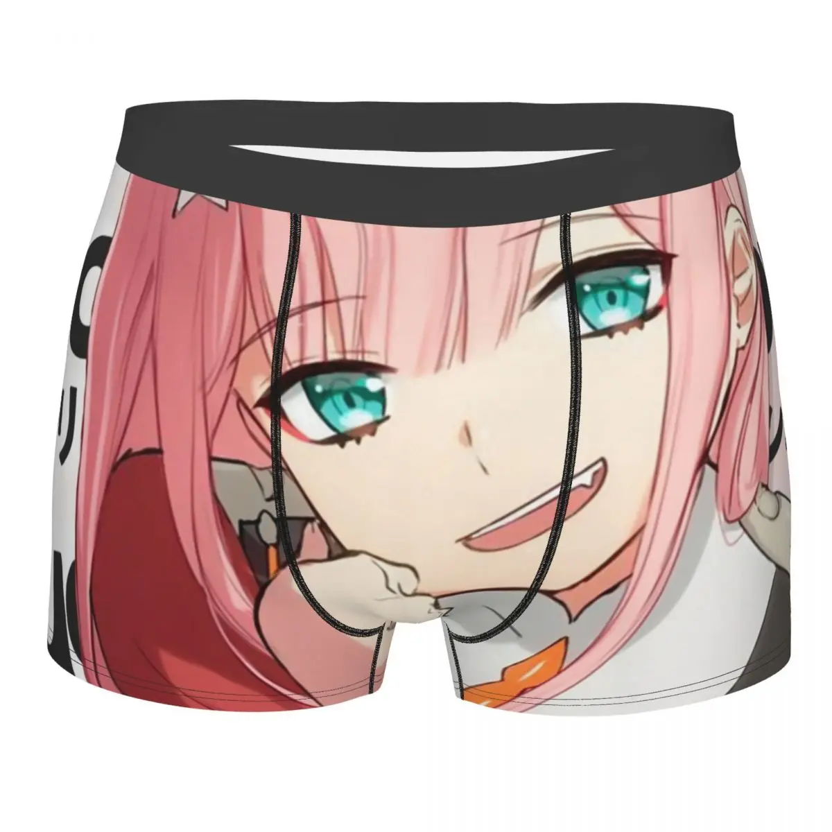 

Мужское нижнее белье Zero Two Darling In The Franxx, трусы-боксеры Waifu Anime Girl Otaku, сексуальные мягкие трусы для мужчин
