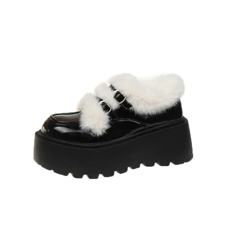 Осень и зима в британском стиле 2024 новые знаменитые теплые меховые хлопковые