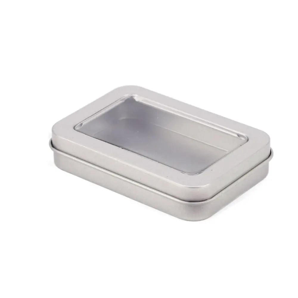 

Прямоугольная жестяная коробка KECTTIO с прозрачной крышкой