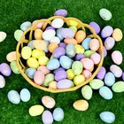 50 шт. пасхальные пенные яйца с Пасхальной корзиной, разноцветное голубиное яйцо с птицей для домашнего украшения, весенние вечерние принадлежности для декора, подарок с венком