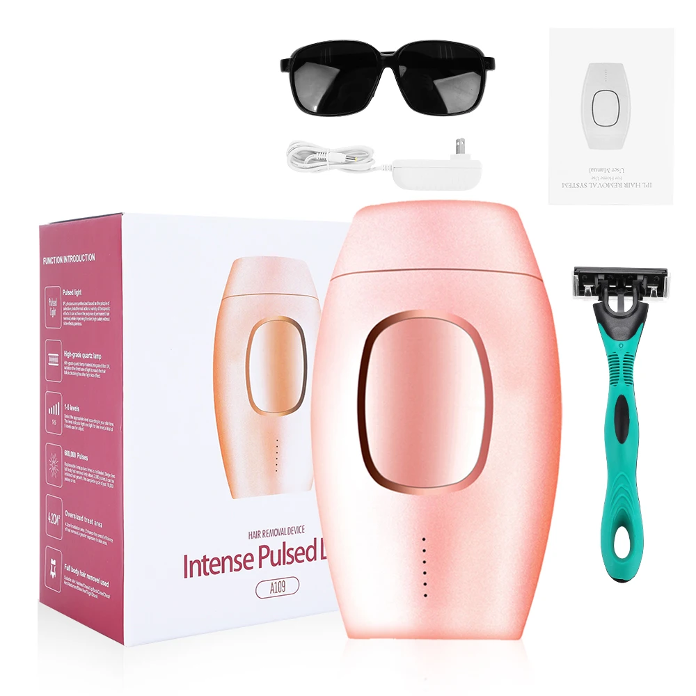 

600000 Flash Professional IPL Laser Epilator laser painless hair removal Household Epilator Facial Private Shaving Hair Removal