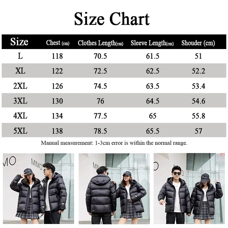 Men Clothing Designer Down Jacket Parkas Top Quality White duck down Coat Spontaneous Heating Lining Winter Jacket Size L-5XL