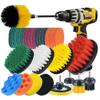 3035pcs power scrubber drill brush polisher bathroom cleaning kit with extender kitchen cleaning tools