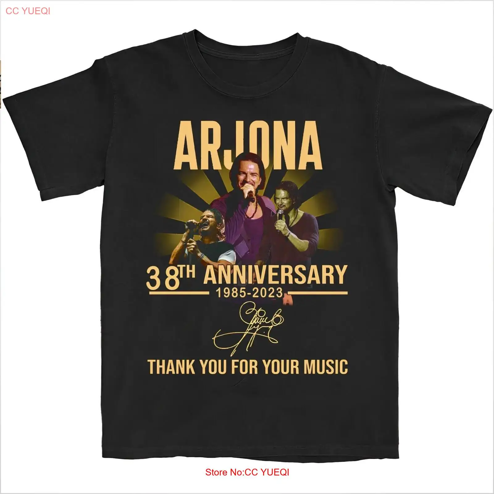 Новинка Ricardo Arjona Singer Thank You Gift Забавная черная футболка всех размеров TT116