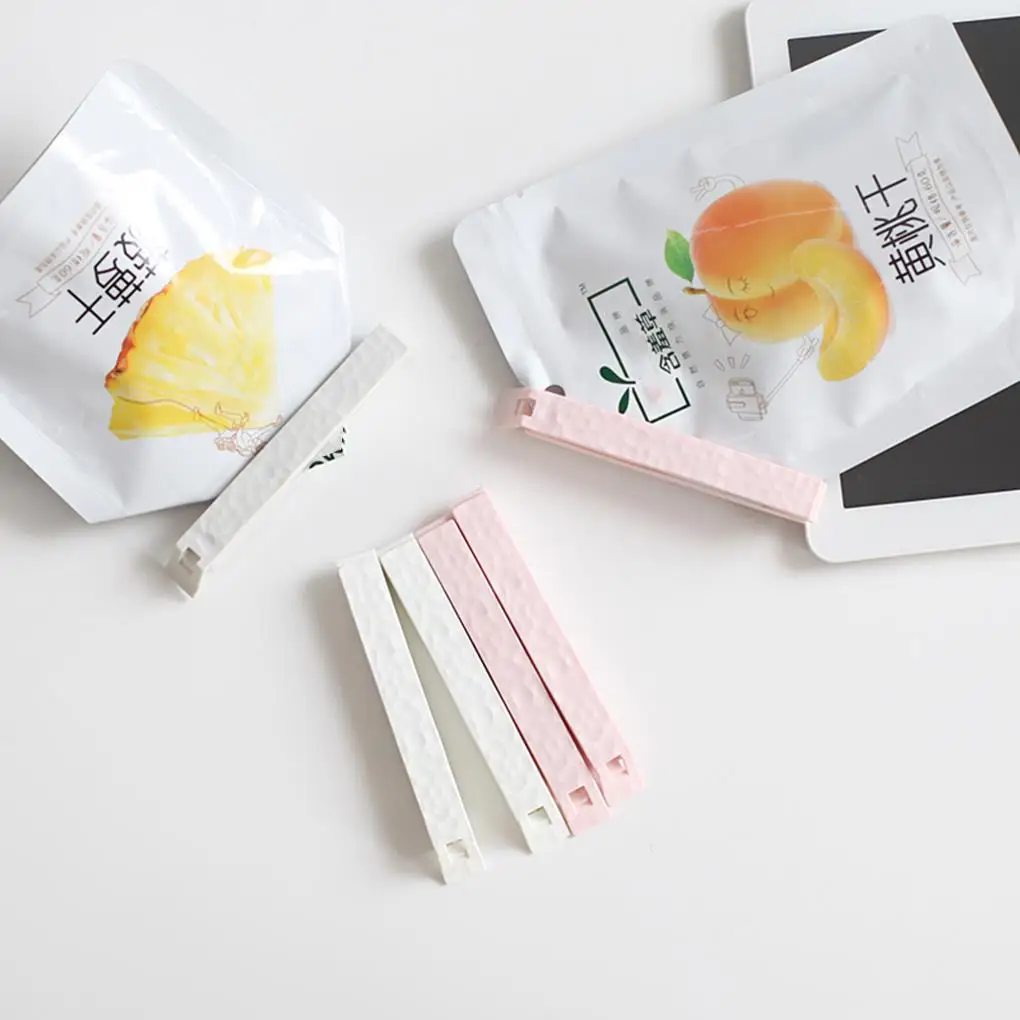 

5Pcs/lot Portable New Kitchen Storage Food Snack Seal Sealing Bag Clips Sealer Clamp Plastic Tool