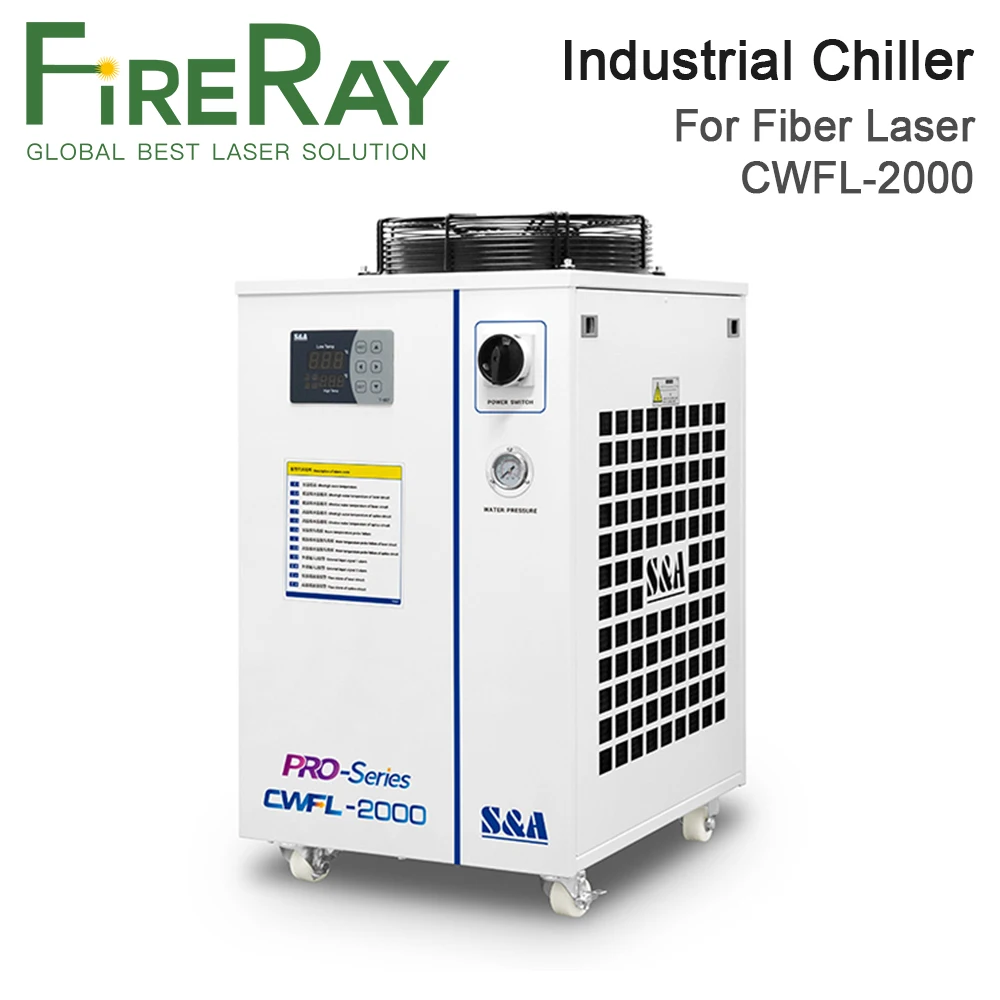 

FireRay S&A CWFL-2000AN & 2000BN Industrial Water Chiller for 2000w Fiber Laser Engraving Cutting Machine