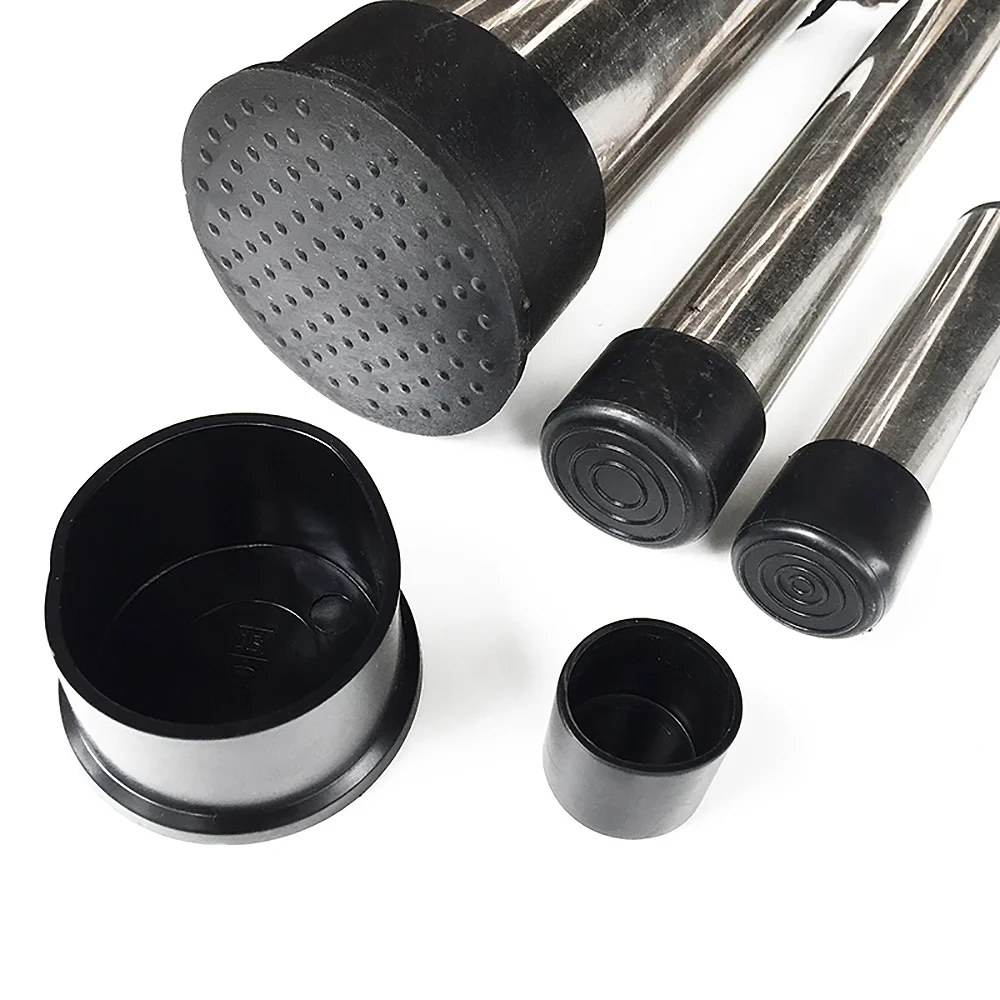 

6mm-63mm Soft Rubber Thickened Chair Foot Pad PVC Blanking Bungs Black Round Anti-Skid Wear-Resistant End Plugs Caps Pipe Insert