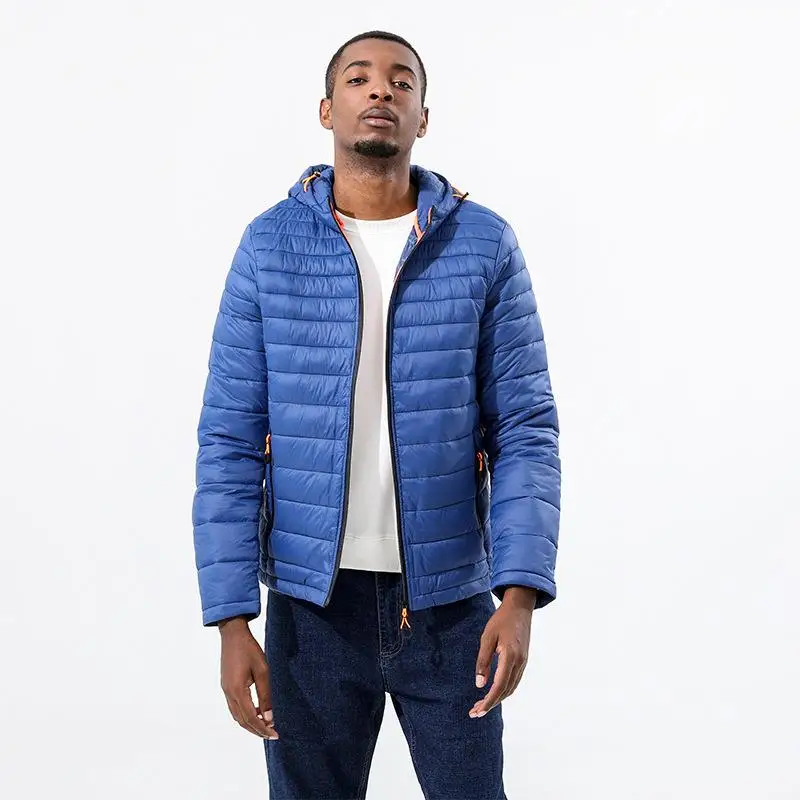 New Autumn/Winter Warm Waterproof Down Jackets Men Thick Hooded Parkas Men Fashion Casual Slim Jacket Cotton-Padded Clothes Coat