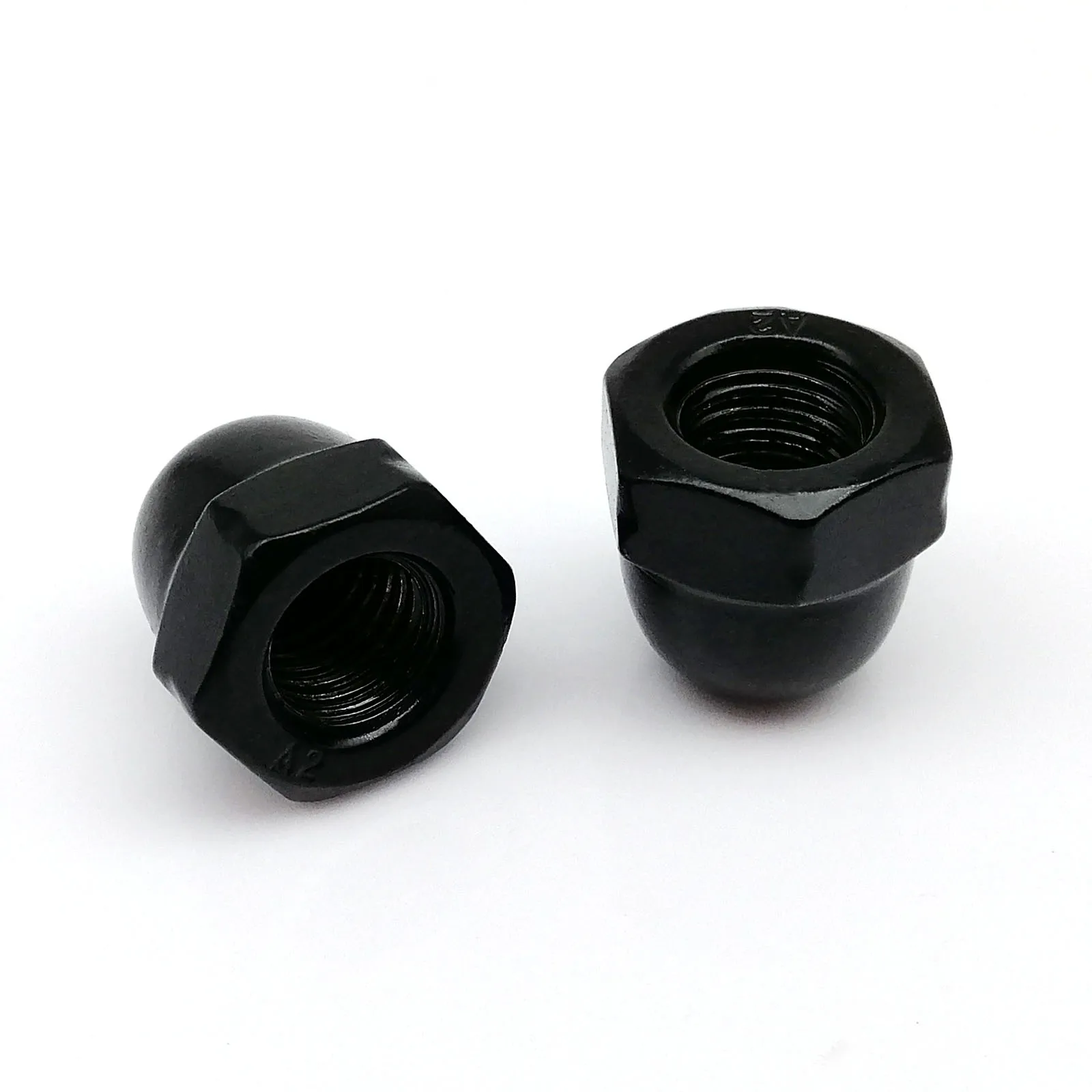 

1/5/10pcs DIN1587 M3 M4 M5 M6 M8 M10 M12 304 Stainless Steel Surface Black Hex Acorn Cap Decorative Cover Semicircle Dome Nut