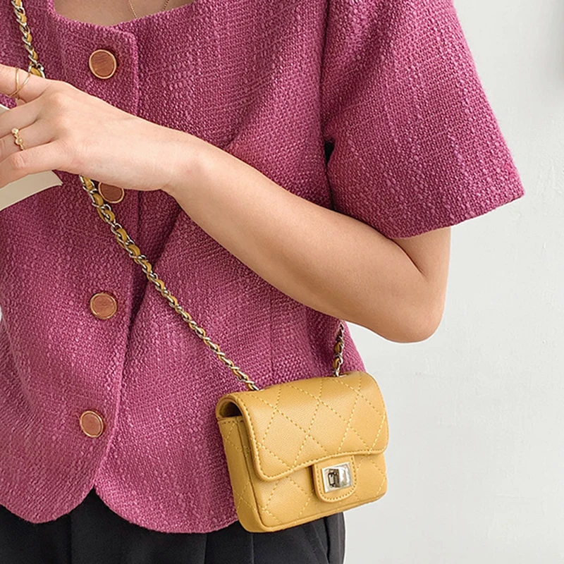 

Асимметричные клетчатые сумочки для женщин 2022, летняя дизайнерская квадратная сумка через плечо из искусственной кожи на цепочке, женская ...