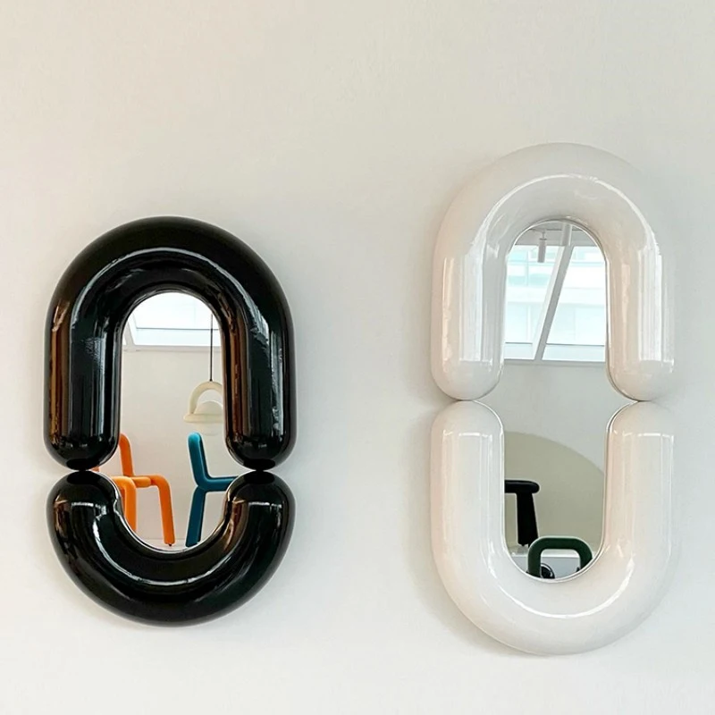 

Корейское зеркало для девушек, косметическое зеркало для спальни, круглое зеркало с бесконечностью, маленькое стильное портативное туалетное зеркало, украшение для дома