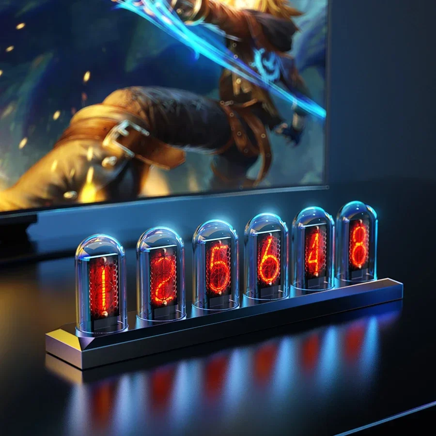 RGB Nixie Tube часы планшетофон цветной экран IPS сделай сам аналоговая цифровая трубка