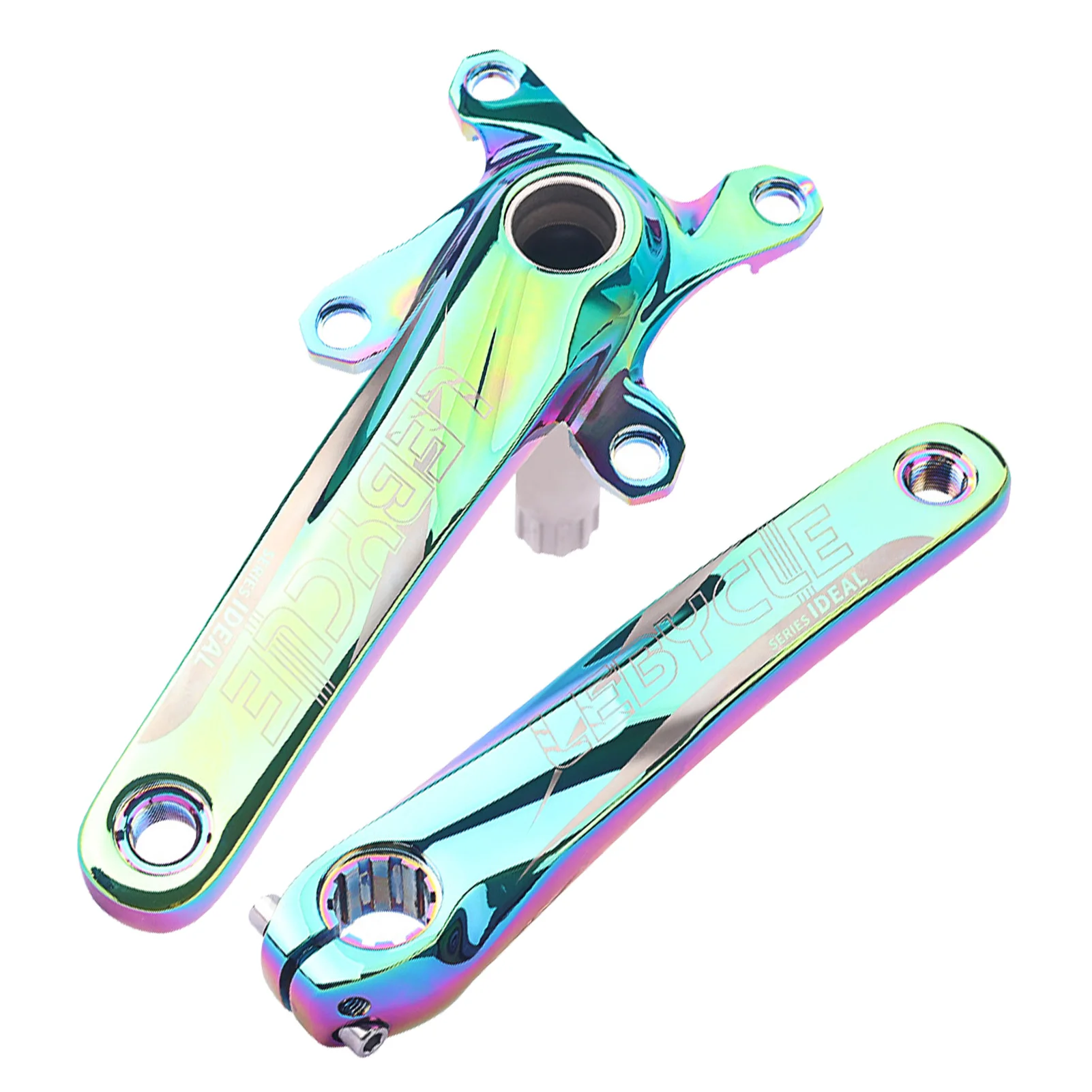 

Bike Crank Set Durable Bicycle Chainring Part Hollow Mountain Bike Crankset Convenient To Install Wear-resistant Practical Road