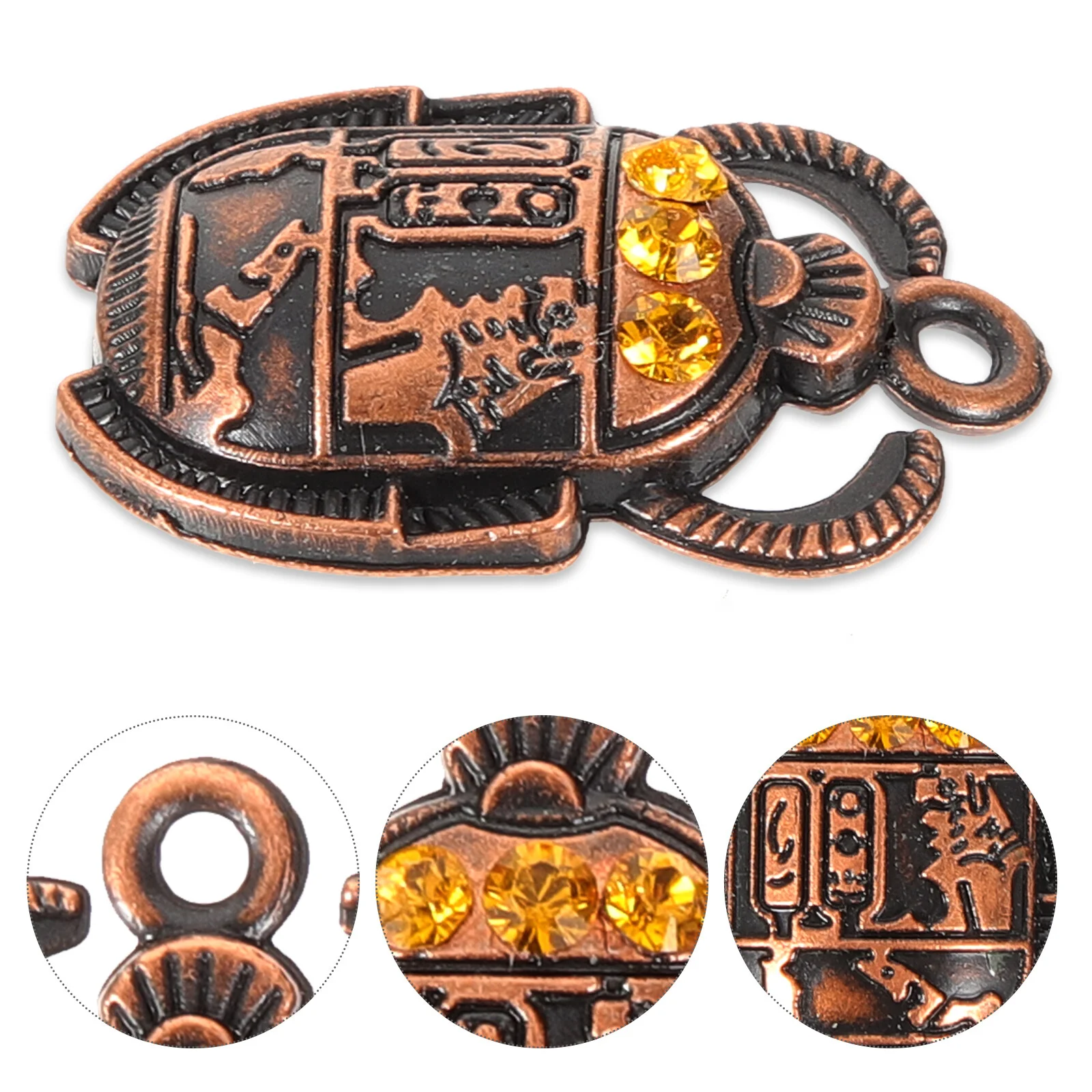 

Ancient Egypt Creative Beetle Charm Jewelry DIY Egyptian Earring Pendant Clasp Necklace