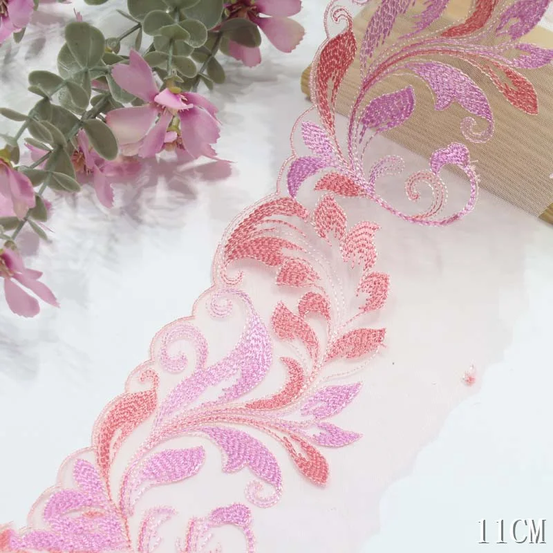 30 ярдов Emebroidery кружевная отделка DIY Одежда кружевные аксессуары вышитые сетчатые кружева для нижнего белья Швейные поделки 11 см 30 ярдов Emebroidery кружевная отделка DIY Одежда кружевные аксессуары вышитые сетчатые кружева для нижнего белья Швейные поделки 11 см