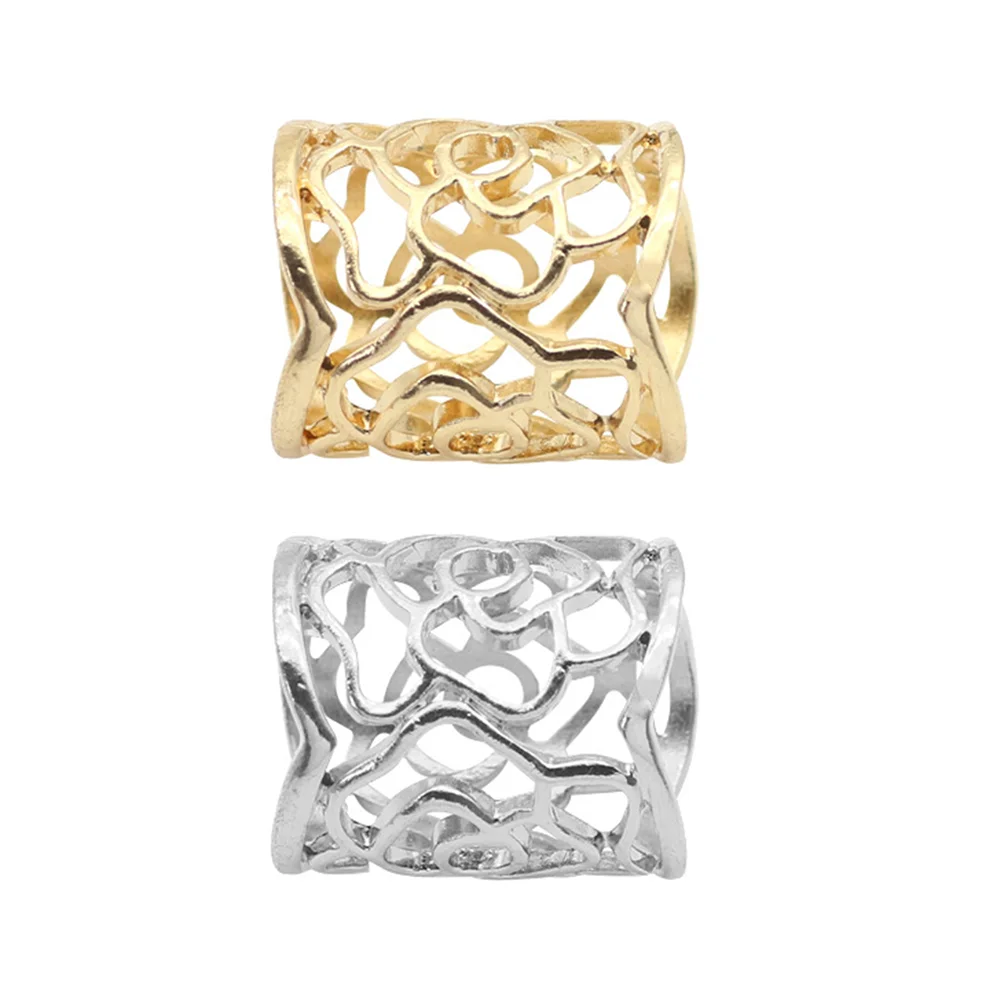 

2pcs Hollow Scarf Ring Scarf Buckle Silk Scarf Ring Scarf Clasps Scarf Fastener