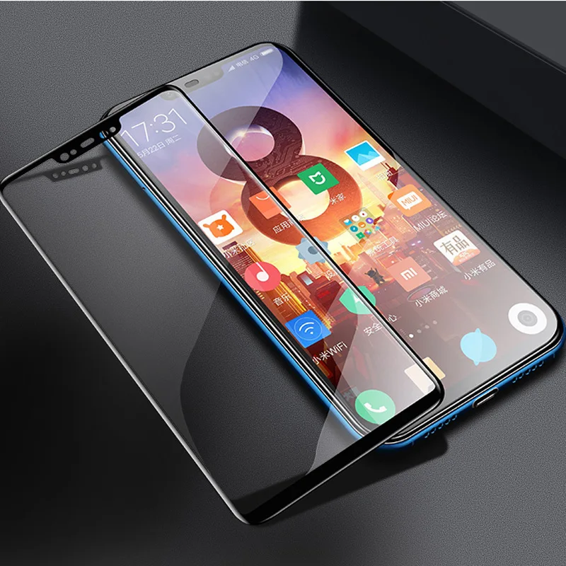 ZUCZUG For Xiaomi Mi8 Mi8 SE Tempered Glass 9H Hardness Full Cover Full Screen Protector Glass For Xiaomi Mi 8 Tempered Glass