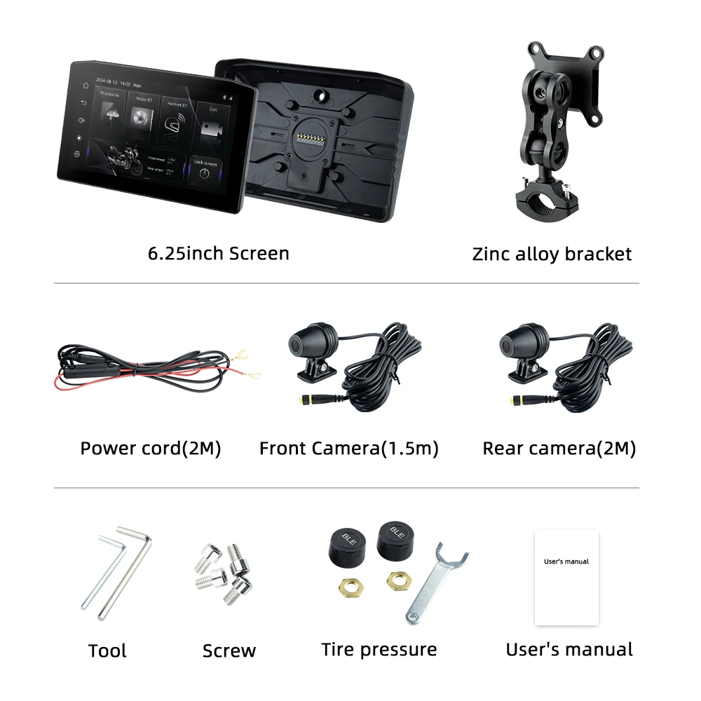 

EKIY 6,2-дюймовый мотоциклетный монитор Carplay, беспроводной Carplay Android, автодисплей, мотоциклетный GPS-экран для мотоциклетной навигации