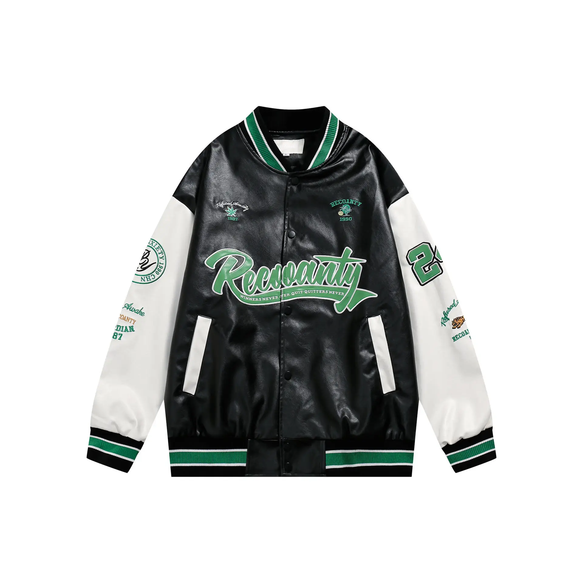 Новая бейсбольная куртка в стиле хип-хоп мужская куртка-бомбер с вышивкой и