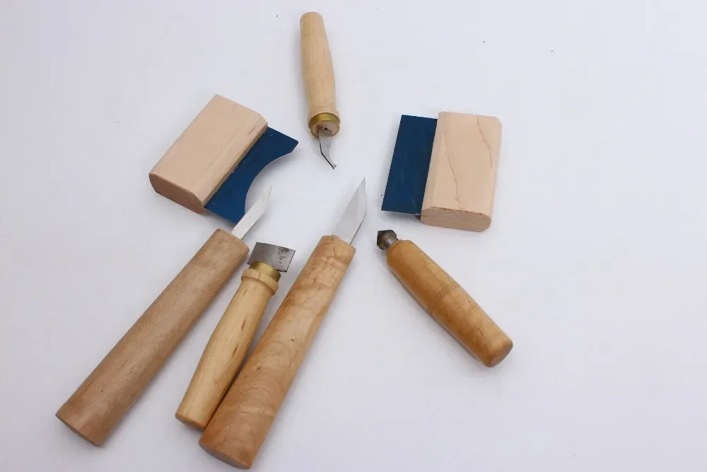 Yinfente 7 шт. инструменты для скрипки нож резной скребок Инструменты гитары