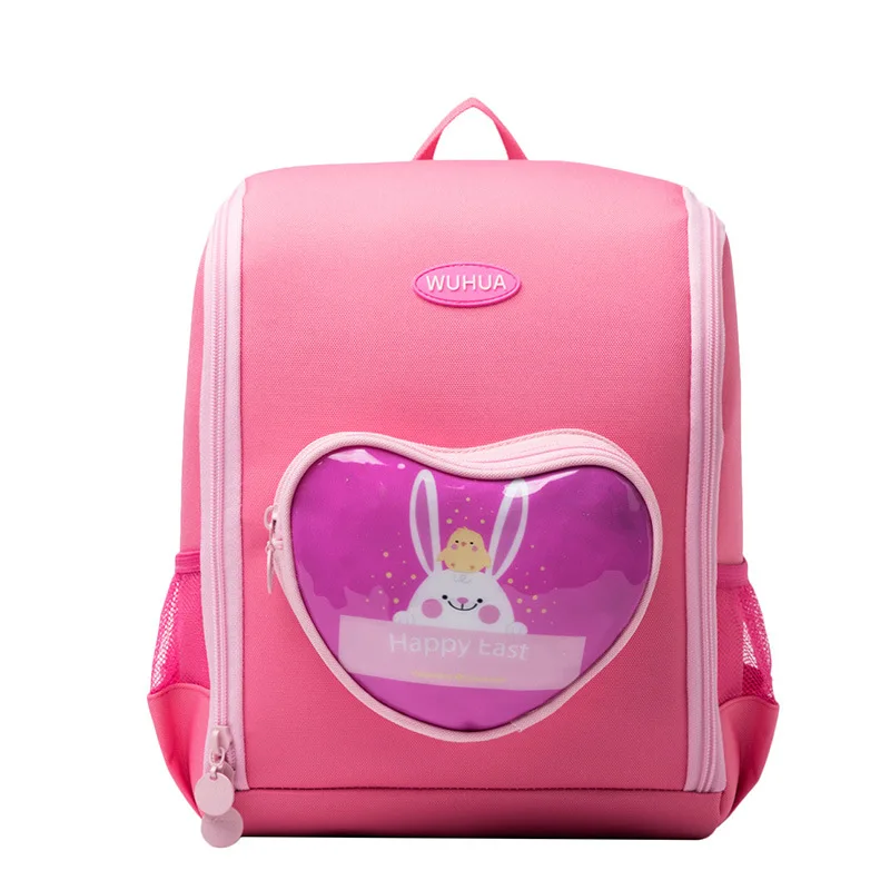 Children Lovely Rabbit Backpacks New Primary Girl Pink Cute School Bags In Kindergarten Drop Shipping Baby Kawaii Animal Mochila