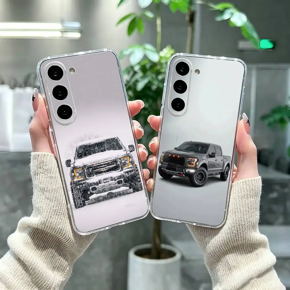 Фото Прозрачный жесткий чехол для телефона pickup F-150 Big Raptor для Samsung A71, A70, A52, A51, A40, A30, прозрачная крышка №1