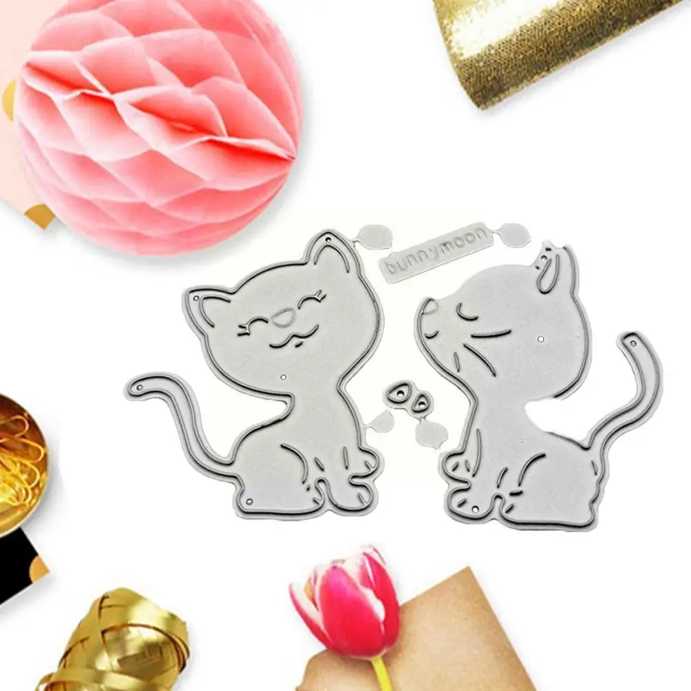 

1/2pcs Cutting Dies For Card Making Diy Scrap-booking Embossing Metal Carbon Steel Tools Cute Animal Pattern Scrapbook Q2k8