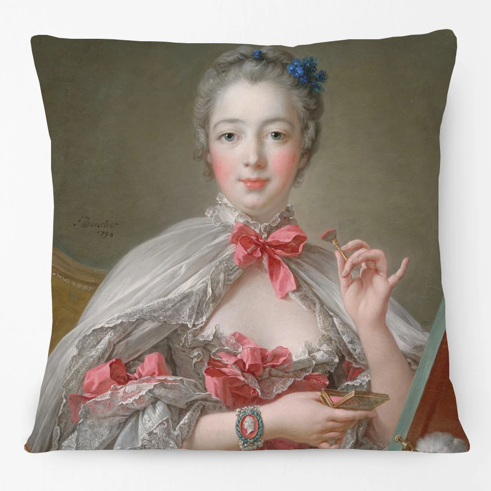 Королевская Европейская леди мадам рококо стильная наволочка с рисунком для