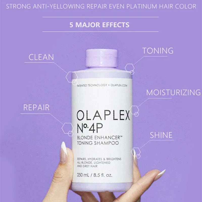 

Olaplex No.4p Blonde Enhancer Toning Shampoo Sulphate-Freeneutralise Brassy Hair Tones Nourishes And Brightens Hair Care 250ml