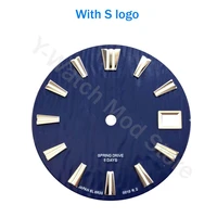 high quality nh35 grand gs dial with s logo white color fit gs watch dial gs logo fit nh36skx007skx009
