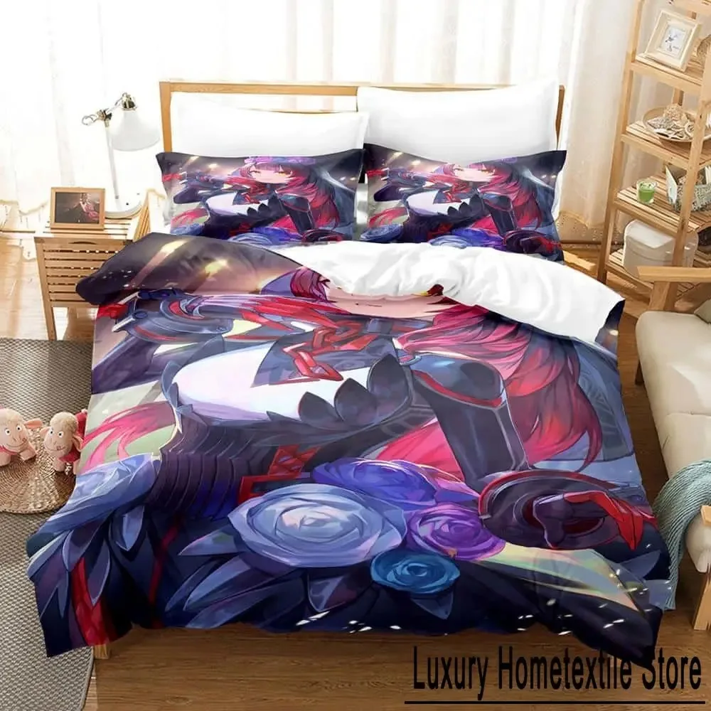 Kawaii Girl Roboco-san Bedding Set Single Twin Full Queen King Size Bed Adult Kid Bedroom Duvet cover Sets For Home Textiles