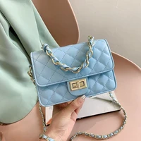 luxury designer handbag for women 2021 new high quality leather shoulder bag diamond crossbody bags purses solid color female