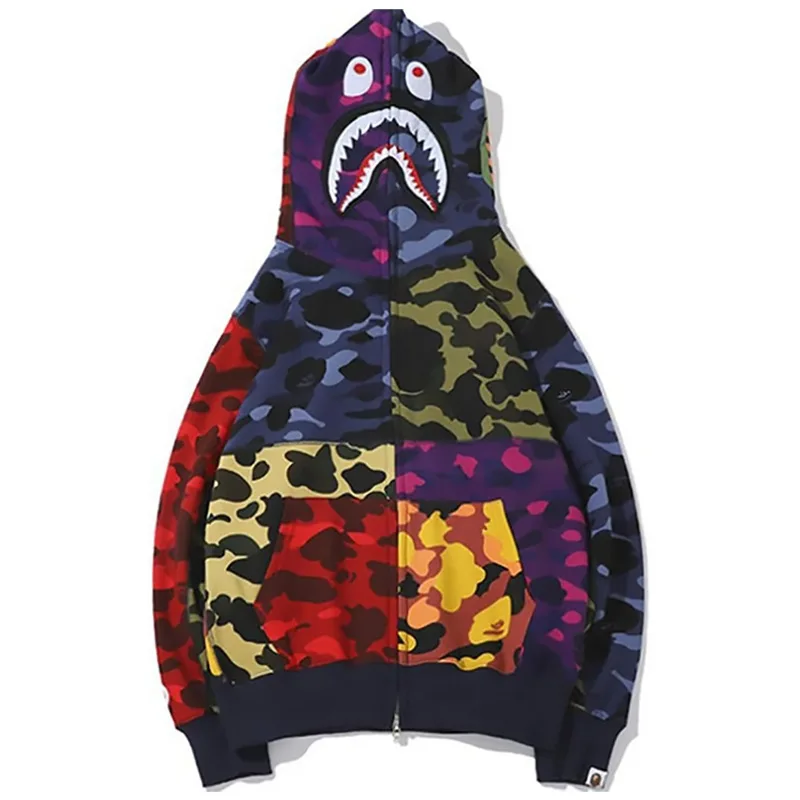 

Sudaderas Hoodies Boys Clothes Vetement Enfant Garcon 3D Printed Shark Head Hooded Zipper Sweatshirt Roupa Infantil Pra Menino