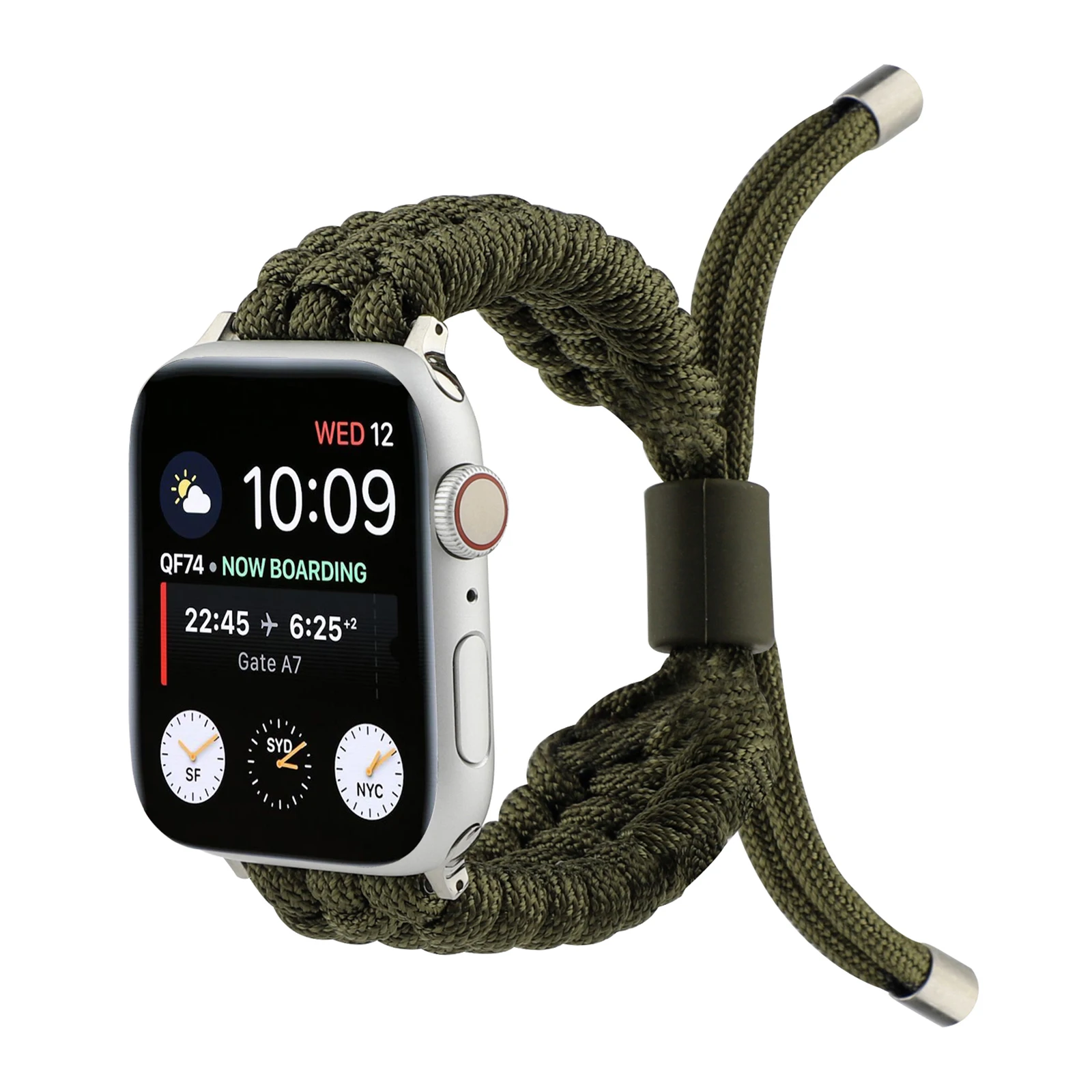 

Nylon Strap for Apple Watch band bracelet for Iwatch87654321SE Ultra men Solid color hand woven40 41 42 44 45 49mm women wrist