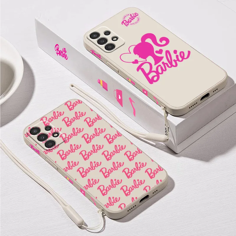 Модный чехол для телефона девочек B-Barbie D-Doll Samsung A 02 03 13 14 22 23 24 32 33 34 52 53 54 72 73 Lite с