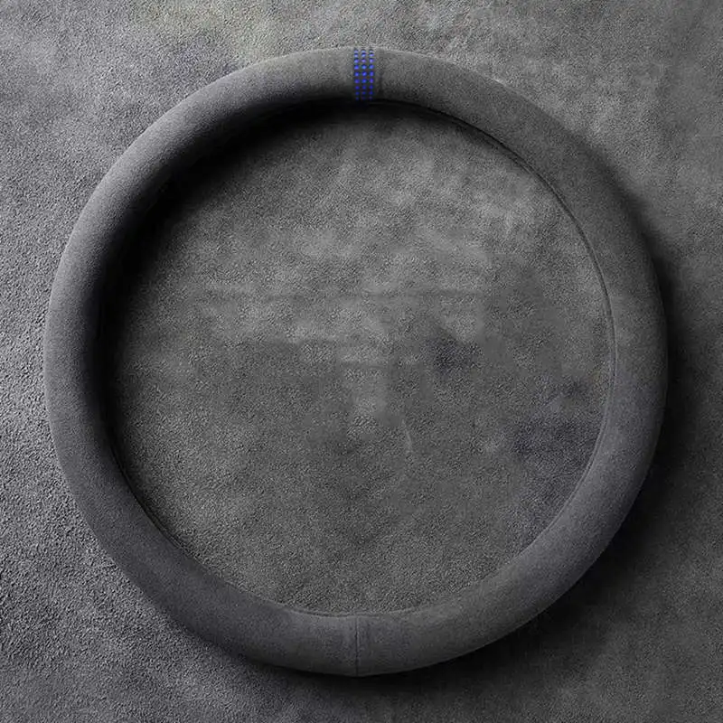 

38 см замшевый чехол на руль автомобиля из коровьей кожи для BMW Audi Honda Hyundai Infiniti KIA Lexus Mazda VW Mitsubishi Nissan Peugeot