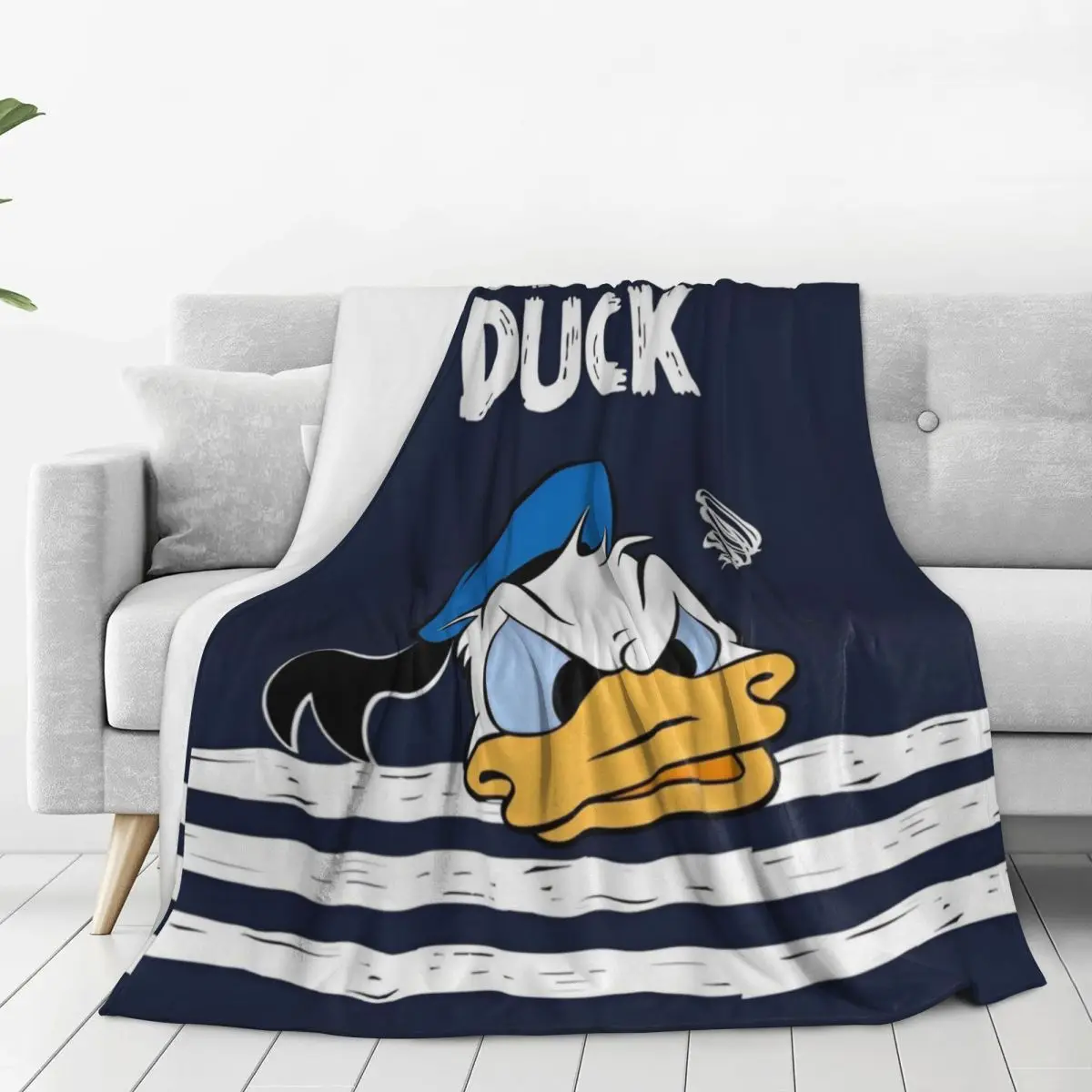 Одеяло с изображением Дональда Дака фланелевое одеяло героями мультфильмов для