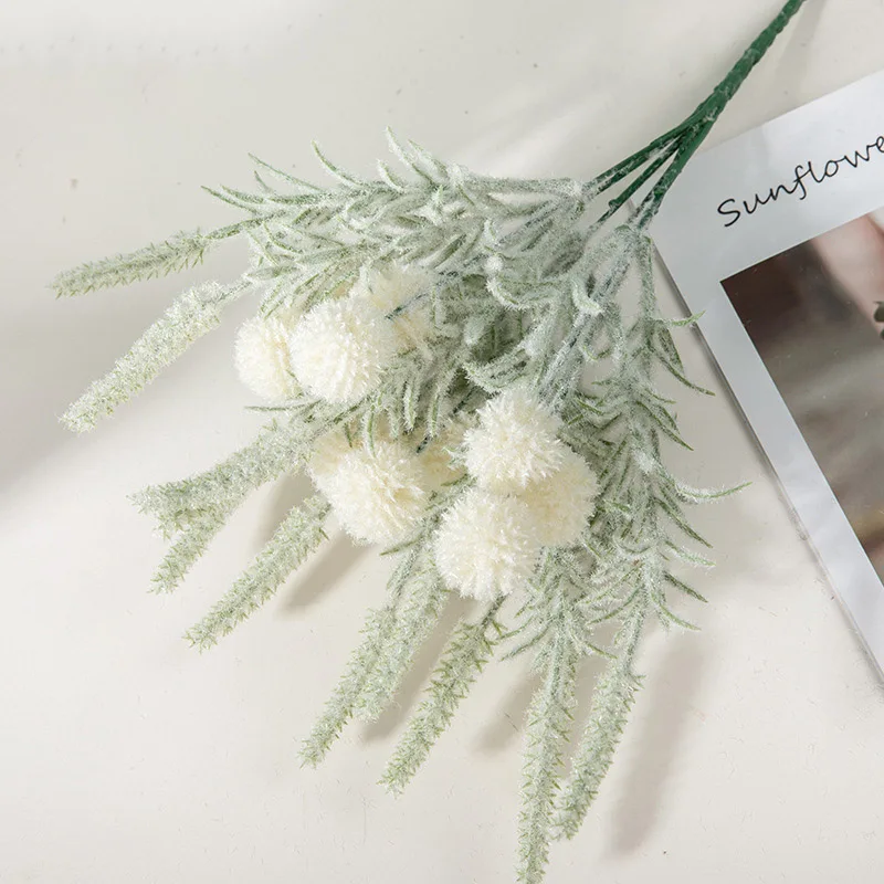 Недорогой искусственный меховой шар Одуванчик цветок букет подходит для свадьбы
