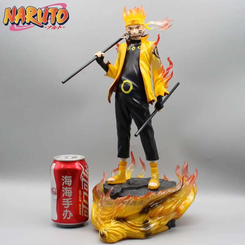

38cm Anime Naruto Shippuden Uzumaki Naruto Figure GK Cw Rikudousennin Modo Statue Pvc Action Figurine Collectible Model Toy Gift
