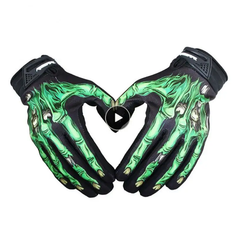 

Skull Cycling Gloves Hand Protection Full Finger Silicone Padded Outdoor Sports Camping Hiking Motorcycle Skiing Claw Gloves