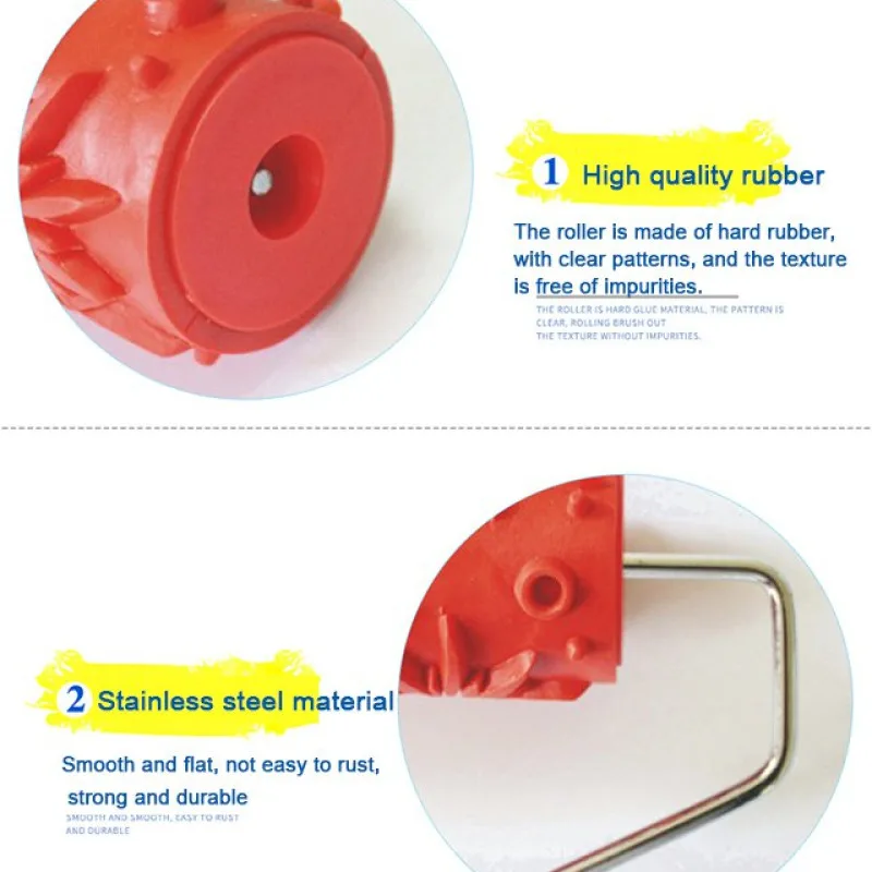 Печатный ролик для тиснения художественный диатомит резиновый текстурный