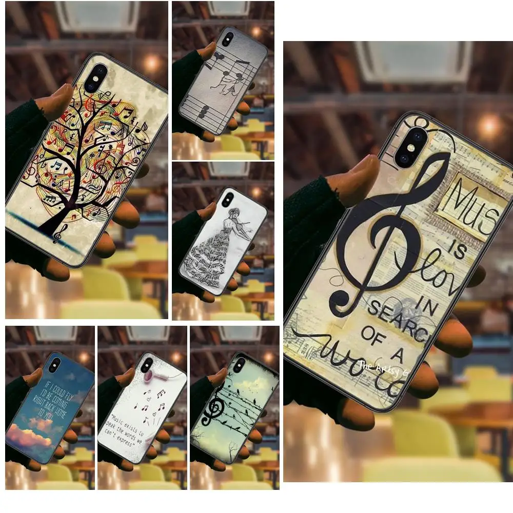 Music Note Cute For Xiaomi Redmi Note 4X K20 K30 K30i K30S K40 Gaming Pro Plus Ultra 5G Racing Soft TPU Phone Cover Best Looking