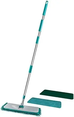 

2023 new Mop Plano 3 EM 1 Limpeza Pesada Úmida e Tira Pó MOP0617 Inox e verde