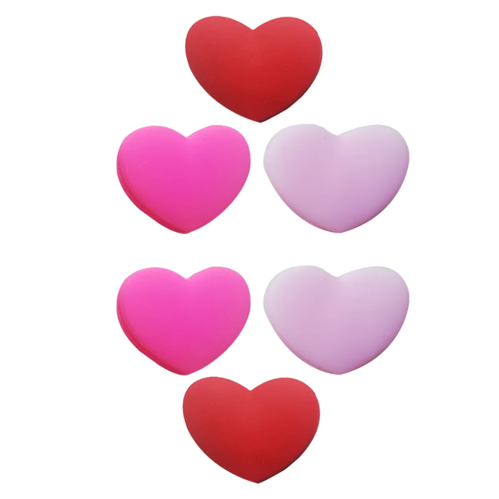 

6 шт., силиконовые амортизаторы в форме сердца
