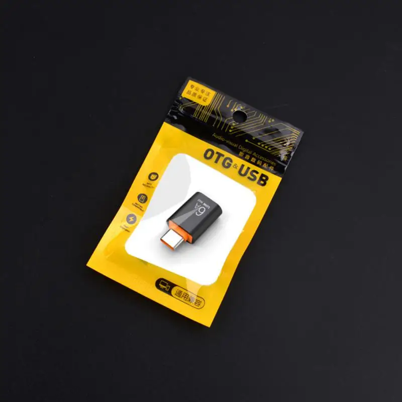 6A USB OTG To Type C Data Transfer Adapter Type C Female To USB Male Converter Fast Charging Adapter For Huawei Xiaomi OPPO