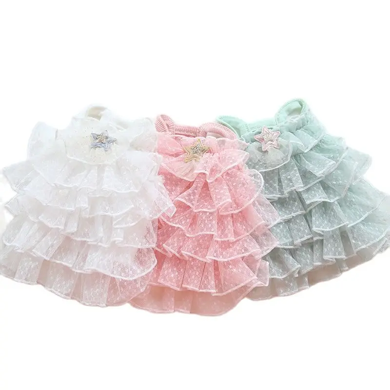 

New Dog Cat Dress Tutu Stars Design Pet Puppy Skirt Spring/Summer Clothes Outfit 5 Sizes