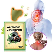 1bag12pcs neck medical plaster relieve neck shoulders pain wormwood extract patches relax cervical spine muscle stickers