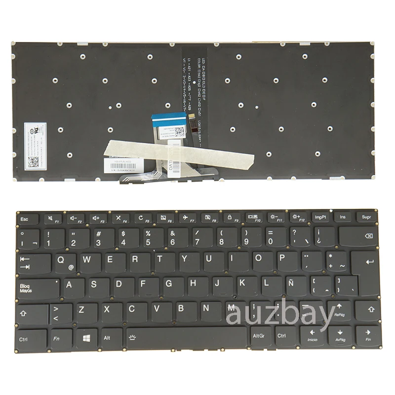 Фото Клавиатура для ноутбука Lenovo Flex 4-1435 4-1470 4-1480 LCM15J5 PM4CB-LSP PM4CB-SW Swiss CH QWERTZ Latin LA с испанской подсветкой №4